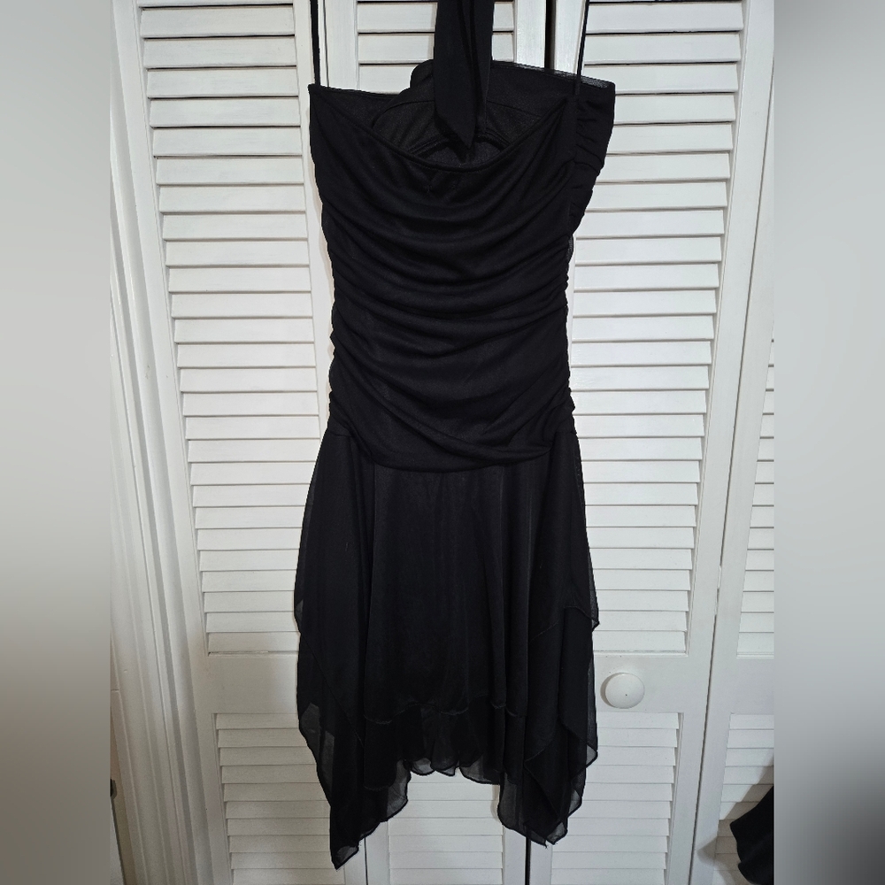 Ruby Rox Women's M Black Strapless Dress Vintage Prom Party - Picture 4 of 9